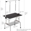 36" Professional Dog Pet Grooming Table Adjustable Heavy Duty Portable w/Arm & Noose & Mesh Tray