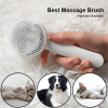 Cat Grooming Brush, Self Cleaning Slicker Brushes For Dogs Cats Pet Grooming Brush Tool Gently Removes Loose Undercoat, Mats Tangled Hair Slicker Brus
